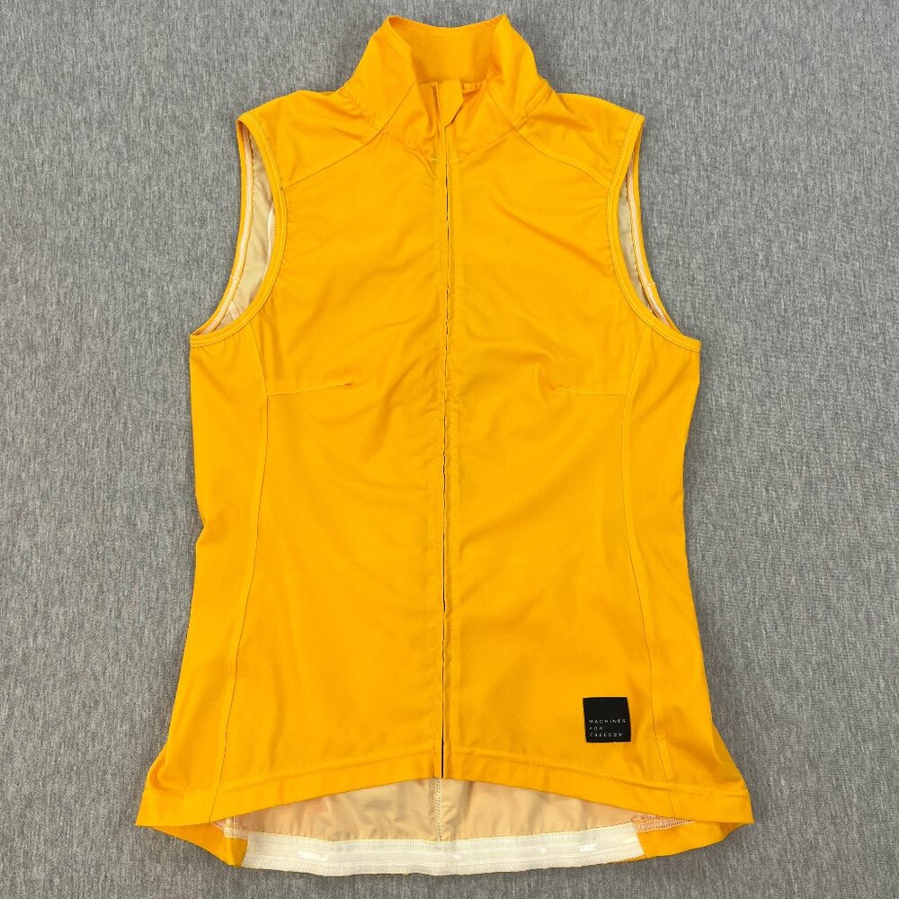 Machines For Freedom All-Weather Vest Womens M Sunbeam Yellow Sleeveless Jersey